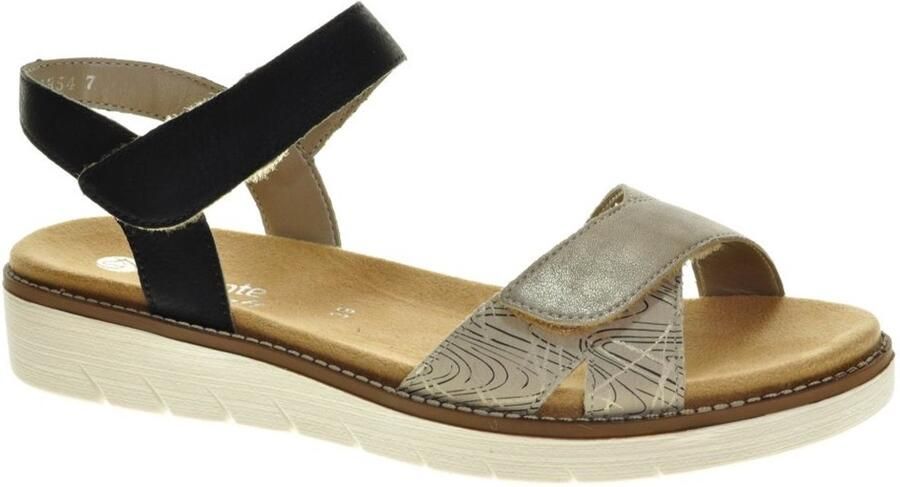 Remonte Zwarte Sandalen Comfort