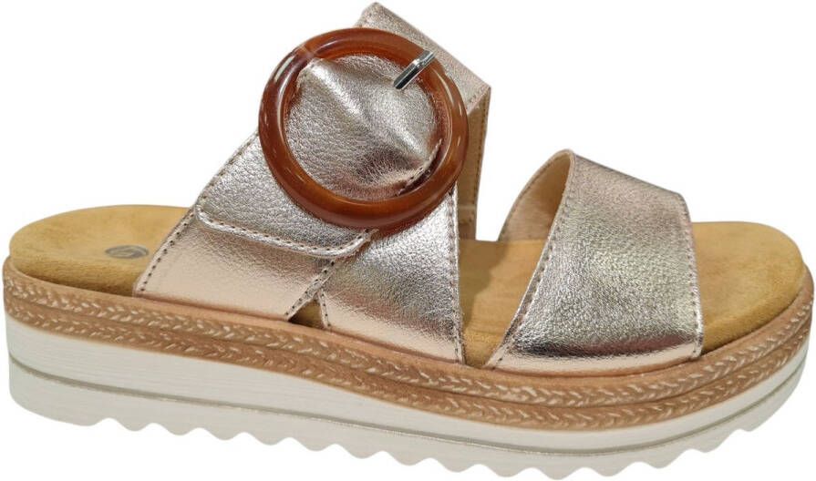 Remonte Slippers sleehak zomerschoen pantoffels met decoratieve gesp
