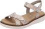Remonte sandaal art D2049-62 beige metallic uitneembaar voetbed - Thumbnail 2