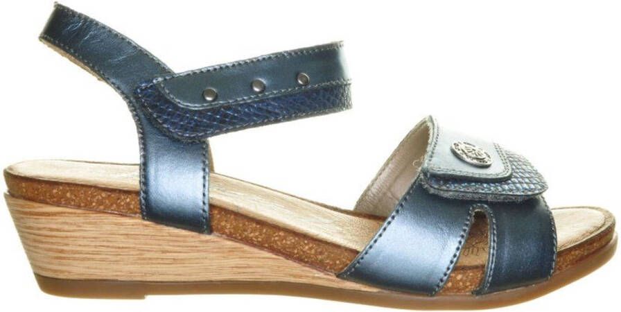 Remonte Sandalen Blauw Kurk