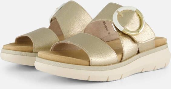 Remonte Slippers goud Synthetisch Dames