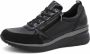 Remonte Sneakers Laag Veterschoenen Laag Zwart - Thumbnail 1