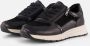 Remonte Zwarte Leren Dames Sneakers Slangenprint Zwart - Thumbnail 1