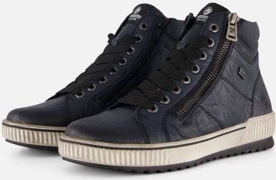 Remonte Veterboots blauw Synthetisch