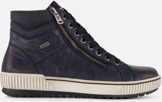 Remonte Veterboots blauw Synthetisch