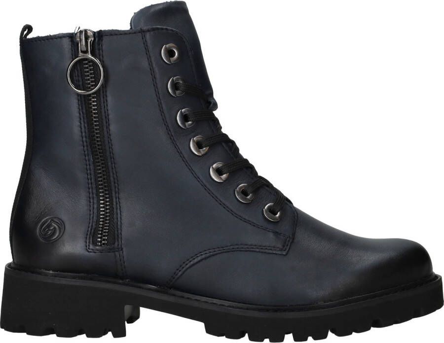 Remonte Veterlaarsjes blokhak laarsjes veterschoenen flats in used look