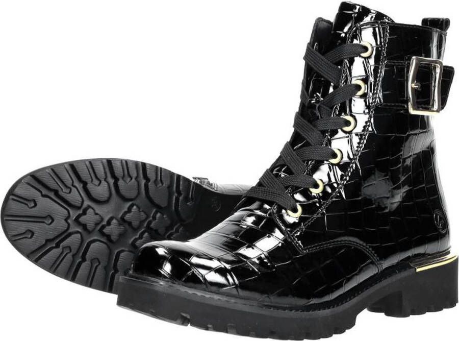 Remonte Veterschoenen Hoog Veterschoenen Hoog zwart croco lak