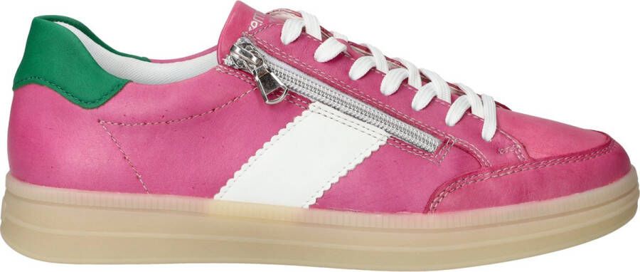 Remonte Plateausneakers Elisabeth Hurley-Collection vrijetijdsschoen lage schoen veterschoen met extra rits