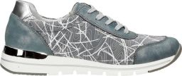 Remonte Sneakers met sleehak vrijetijdsschoen lage schoen veterschoen in vegan uitvoering