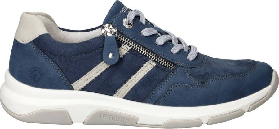 Remonte Sneakers met sleehak vrijetijdsschoen lage schoen veterschoen in vegan uitvoering