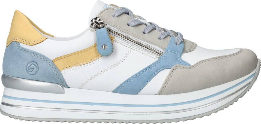 Remonte Lente sneaker met frisse accenten Multicolor Heren - Foto 3