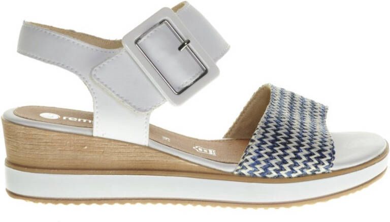 Remonte Witte Sandalen Sleehak