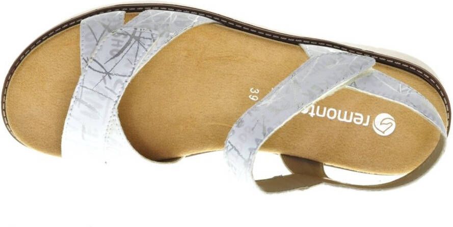 Remonte Witte Speelse Comfortsandaal Velcro