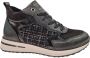 Remonte Zwarte Halfhoge Dames Sneakers Zwart - Thumbnail 1