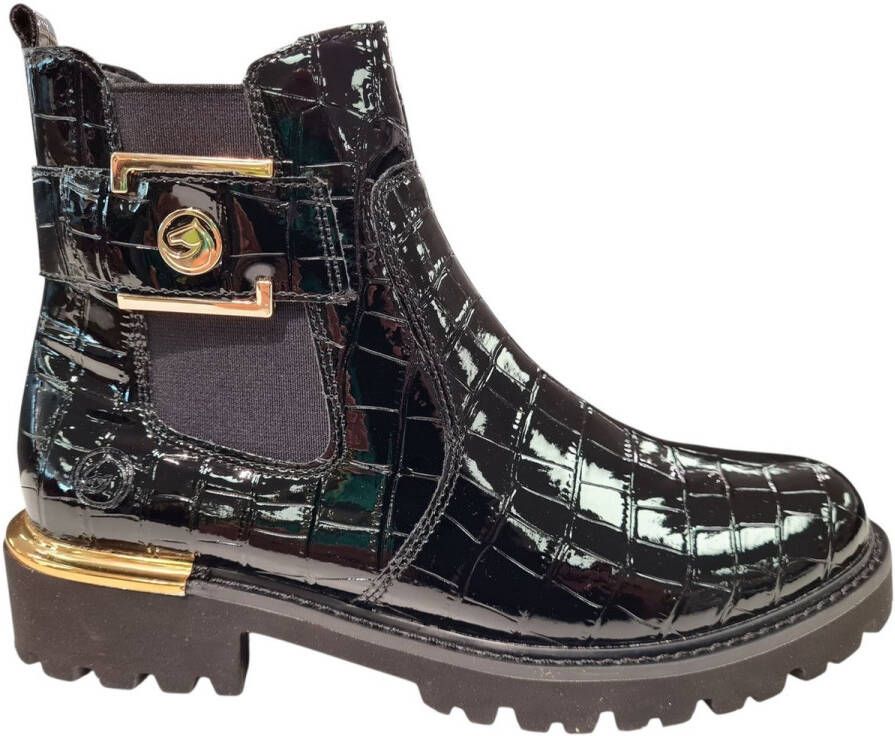 Remonte Chelsea-boots blokhak laarzen enkellaars met praktische binnenrits
