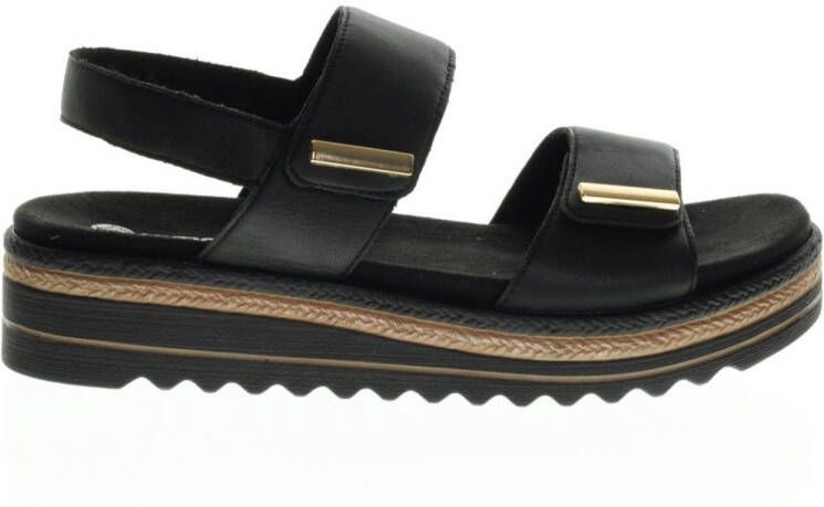 Remonte Zwarte Sandalen