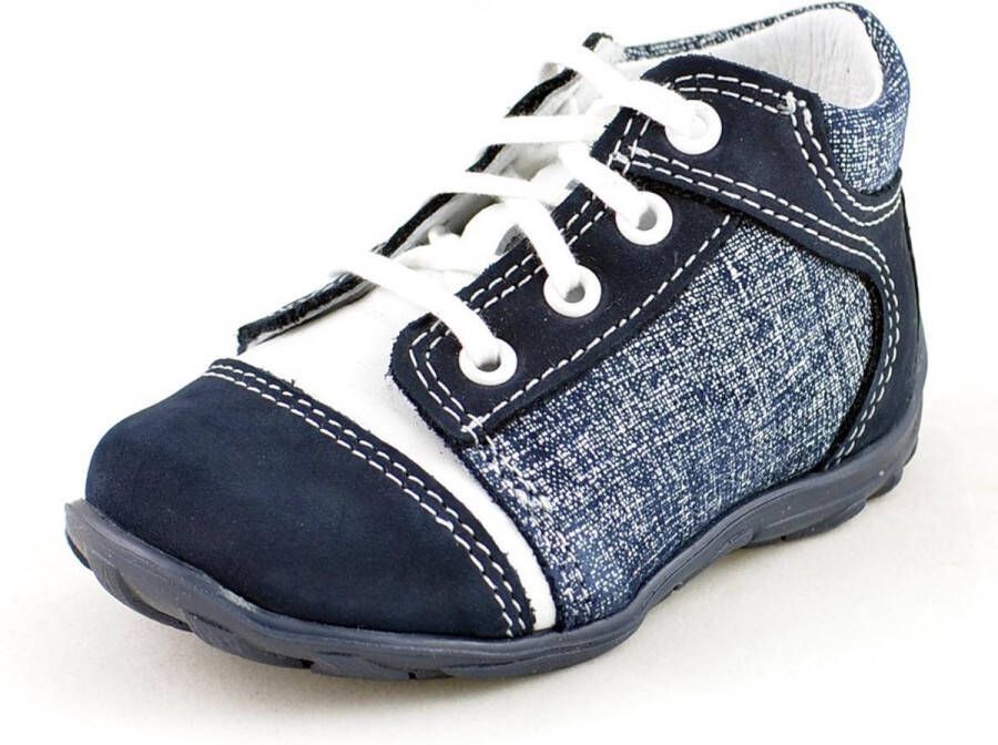 Renbut Leren jongens schoenen met jeans look