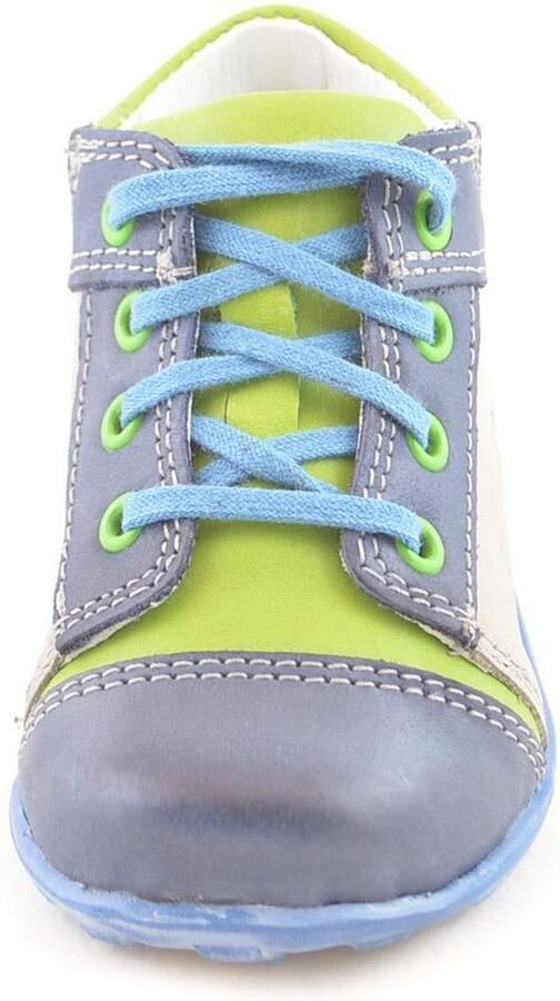 Renbut Blauw groene leren jongensschoenen - Foto 4