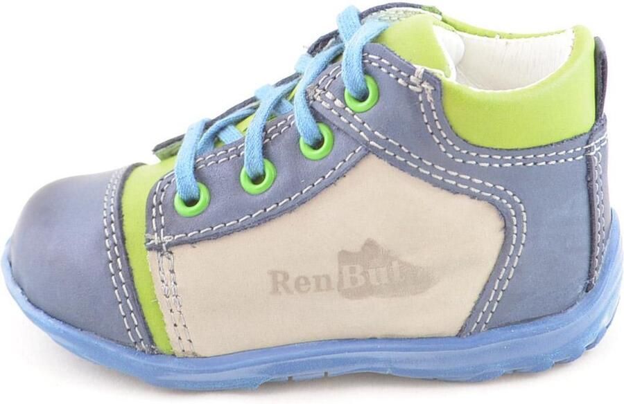 Renbut Blauw groene leren jongensschoenen - Foto 3