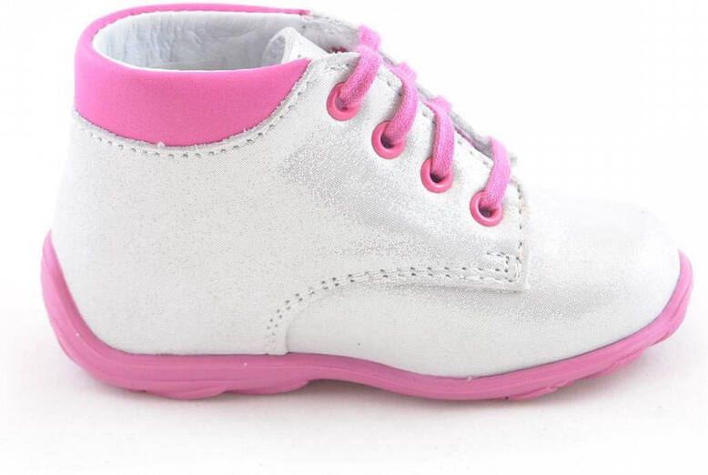 Renbut Zilveren- leren meisjes schoenen