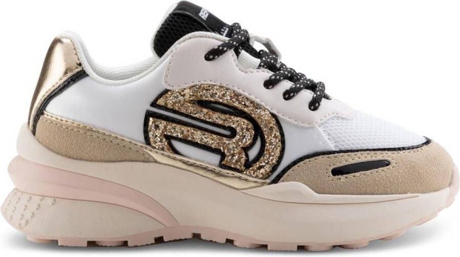 Replay Athena JR-1 chunky sneakers wit beige Meisjes Imitatieleer Printopdruk 34 - Foto 3