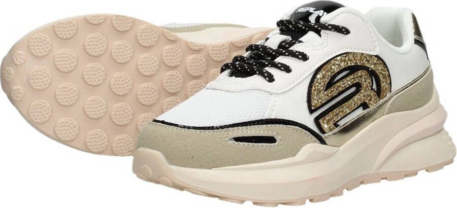 Replay Athena JR-1 chunky sneakers wit beige Meisjes Imitatieleer Printopdruk 34 - Foto 6