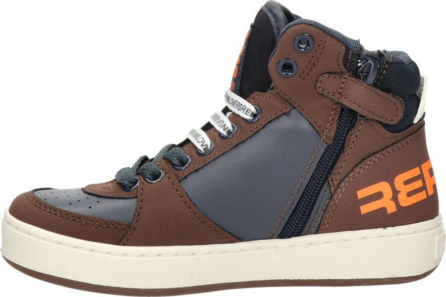 Replay Cobra 1 jongens sneaker Bruin multi