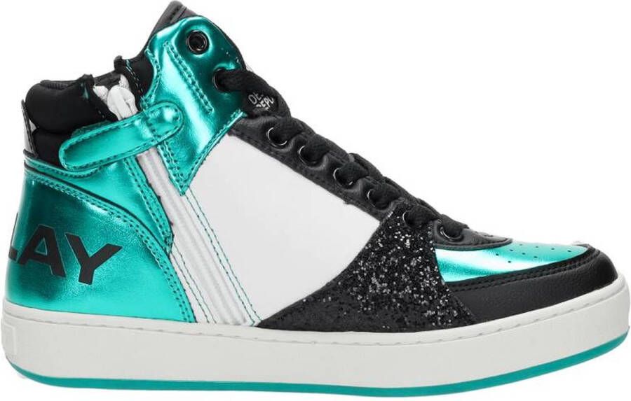 Replay sneakers groen zwart wit Meisjes Imitatieleer 30 - Foto 2