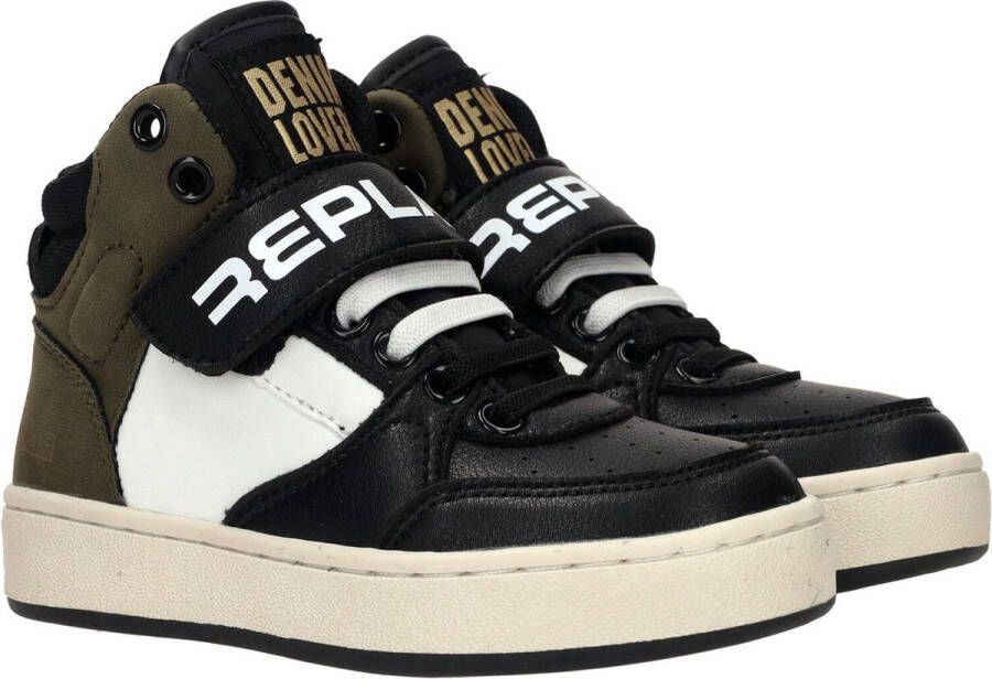 Replay sneakers groen zwart ecru Jongens Mesh Meerkleurig 25 - Foto 2