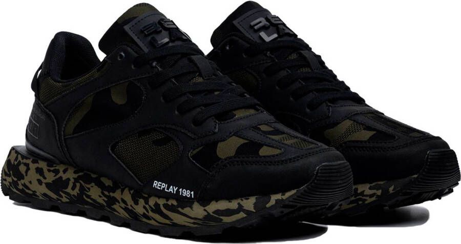 Replay Dean Covert Schoenen Groen Zwart Man