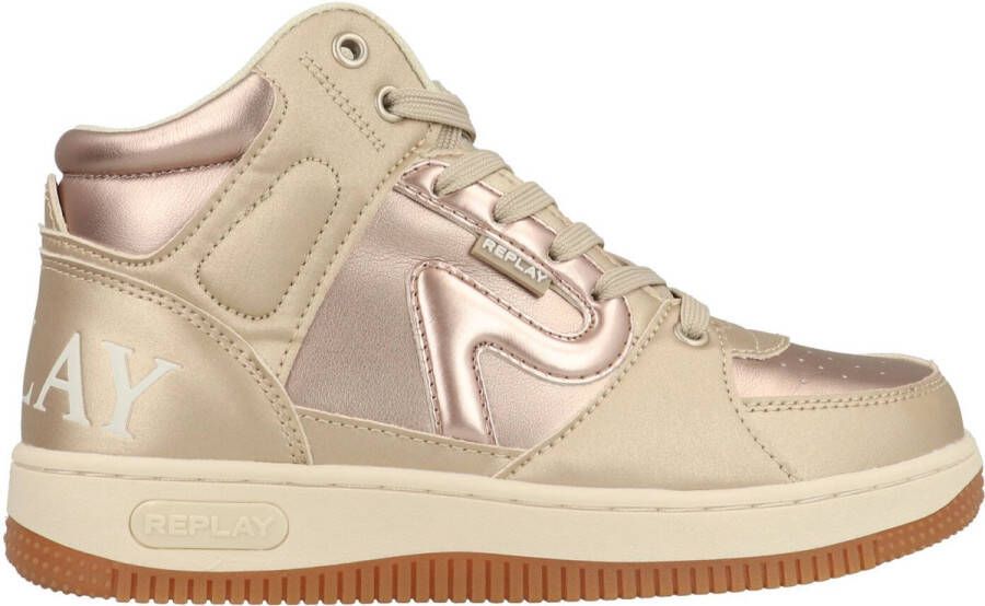 Replay Epic Jr 18 Hoge Sneaker Platinumkleur - Foto 2