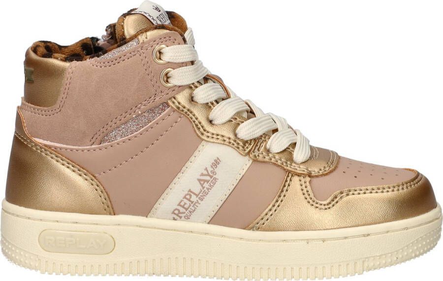 Replay Epic Jr Boot Girl 4 Sneakers Meisjes Rosegoud - Foto 7