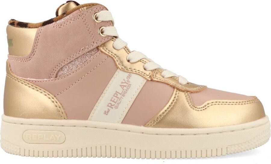 Replay Epic Jr Boot Girl 4 Sneakers Meisjes Rosegoud - Foto 3