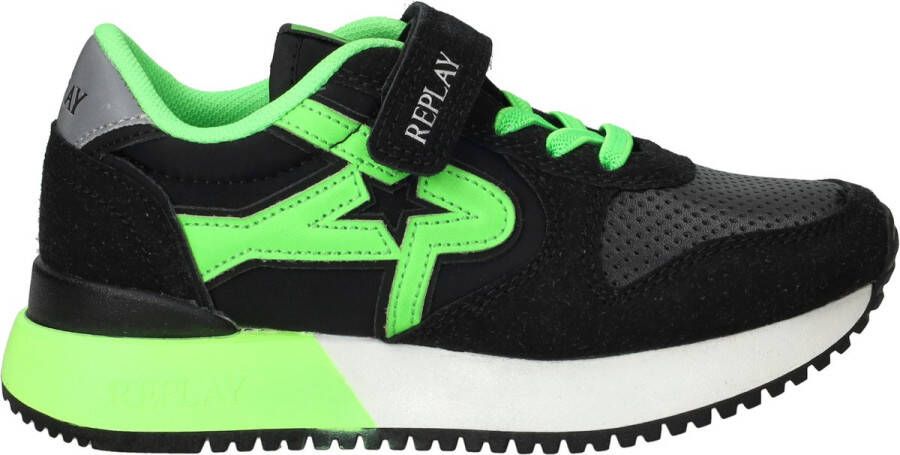 Replay Fiber JR 7 JS850007S-1754 Zwart Groen
