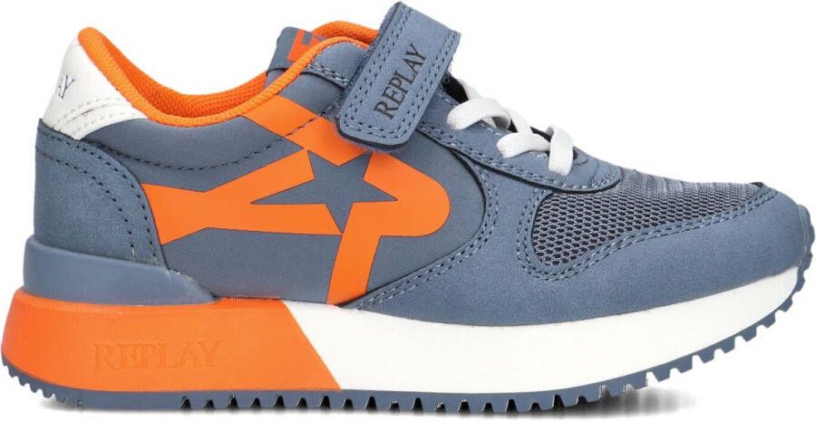 Replay Fiber Jr 5 Sneakers Blauw