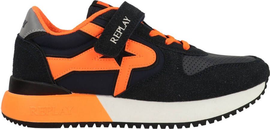 Replay Fiber JR Boy 7 JS850007S-3452 Blauw Oranje