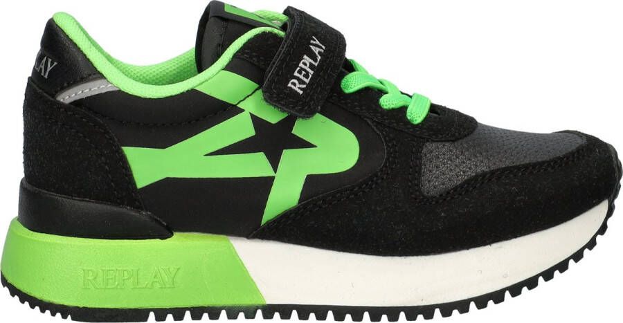 Replay Fiber JR Boy Klittenband Laag zwart - Foto 3