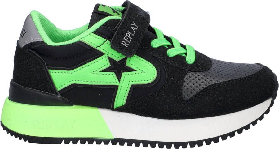 Replay Fiber JR 7 JS850007S-1754 Zwart Groen