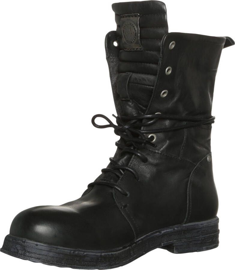 Replay Footwear Evy Laars zwart Leer Biker Rock wear Street wear
