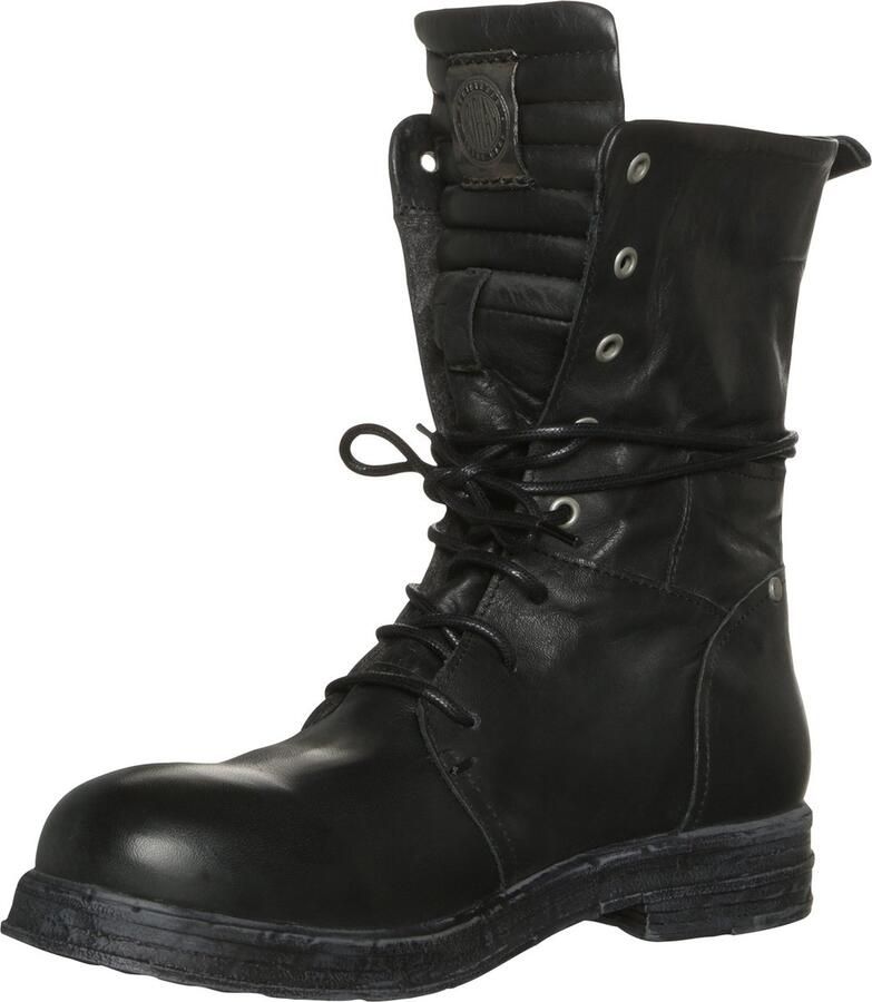 Replay Footwear Evy Laars zwart Leer Dames Biker Rock wear Street wear
