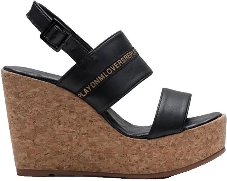Replay Footwear Replay Asia Double Platform Sandalen Zwart Vrouw