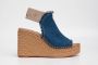Replay Jess Tyne Denim Dames Sandaal Blauw - Thumbnail 1