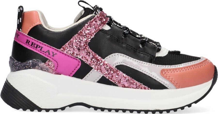 Replay Kumi Lage sneakers Leren Sneaker Meisjes Roze