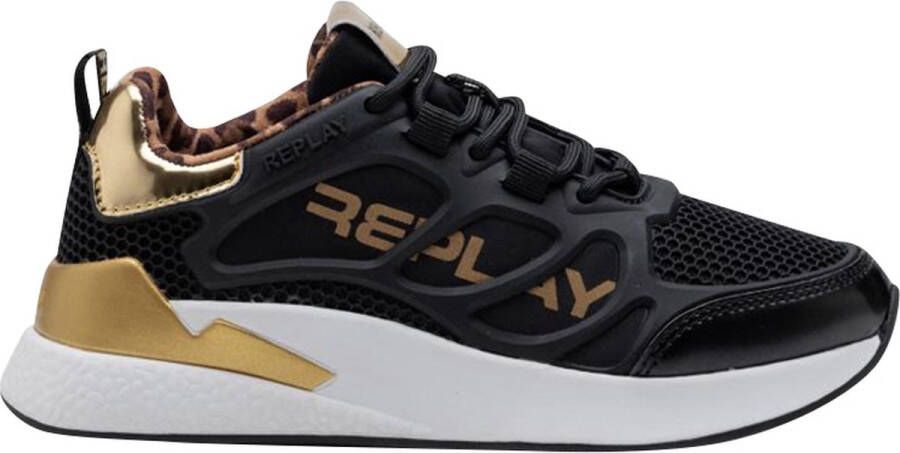 Replay Maze JR 5 JS540008S-0006 Zwart Goud