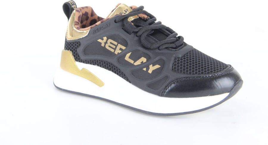 Replay Maze JR 5 JS540008S-0006 Zwart Goud