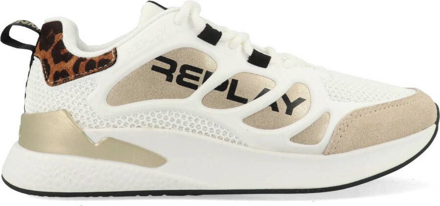 Replay Maze JR Suede JS540002S-3094 Beige Goud - Foto 12