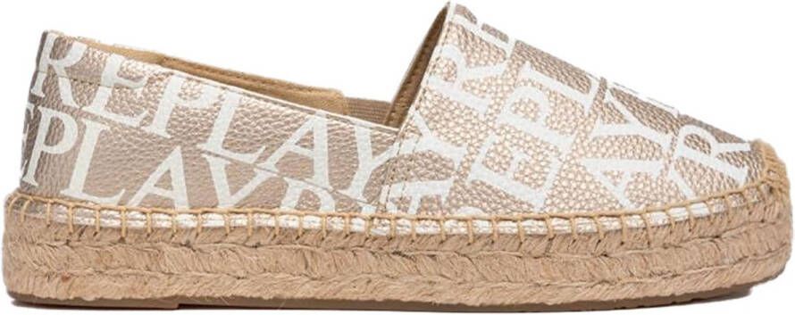 Replay Nash Allover 25 Espadrilles Beige Vrouw
