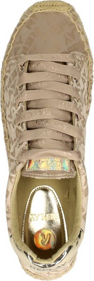 Replay Nash Allover Veterschoenen Laag Goudkleur