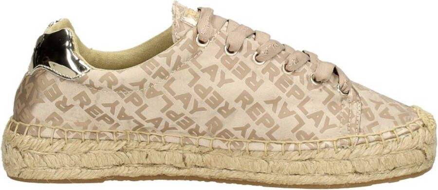 Replay Nash Allover Veterschoenen Laag Goudkleur