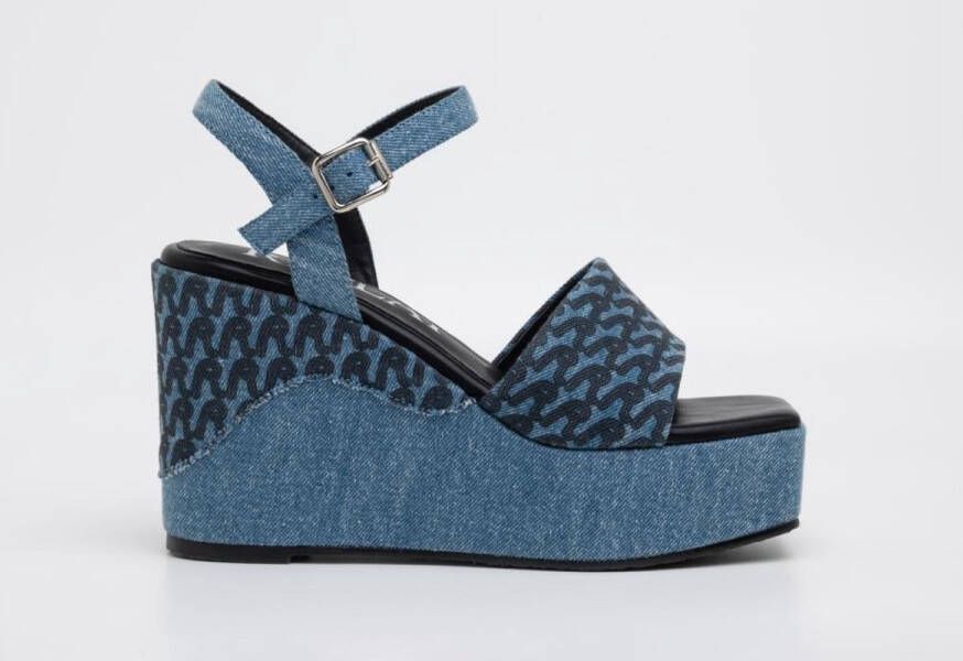 Replay Noelle Write Dames Sandaal Blauw
